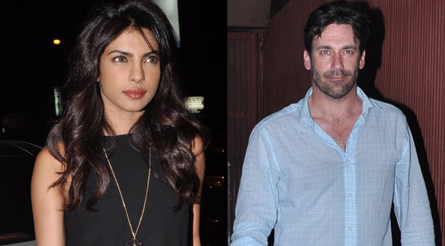 Priyanka Chopra parties at Aurus - with Jon Hamm